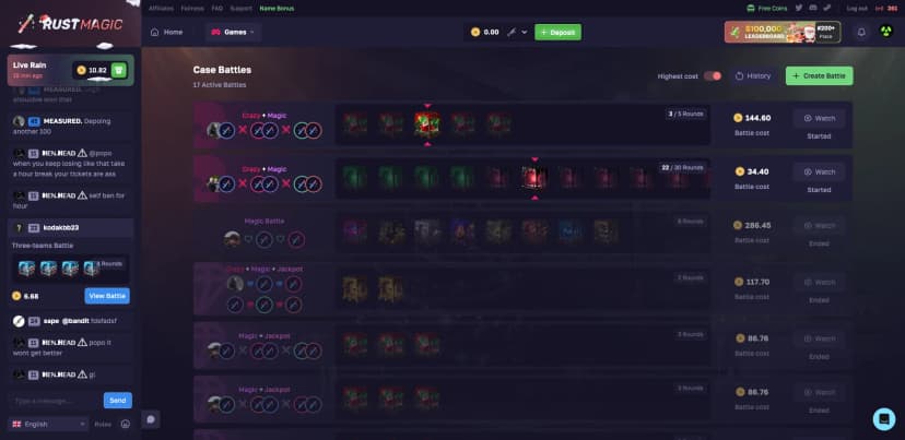 Rust Magic Case Battles